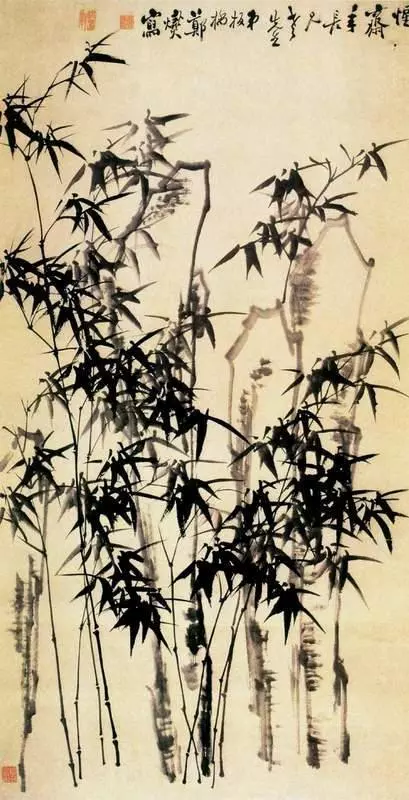 郑板桥国画竹系列作品
