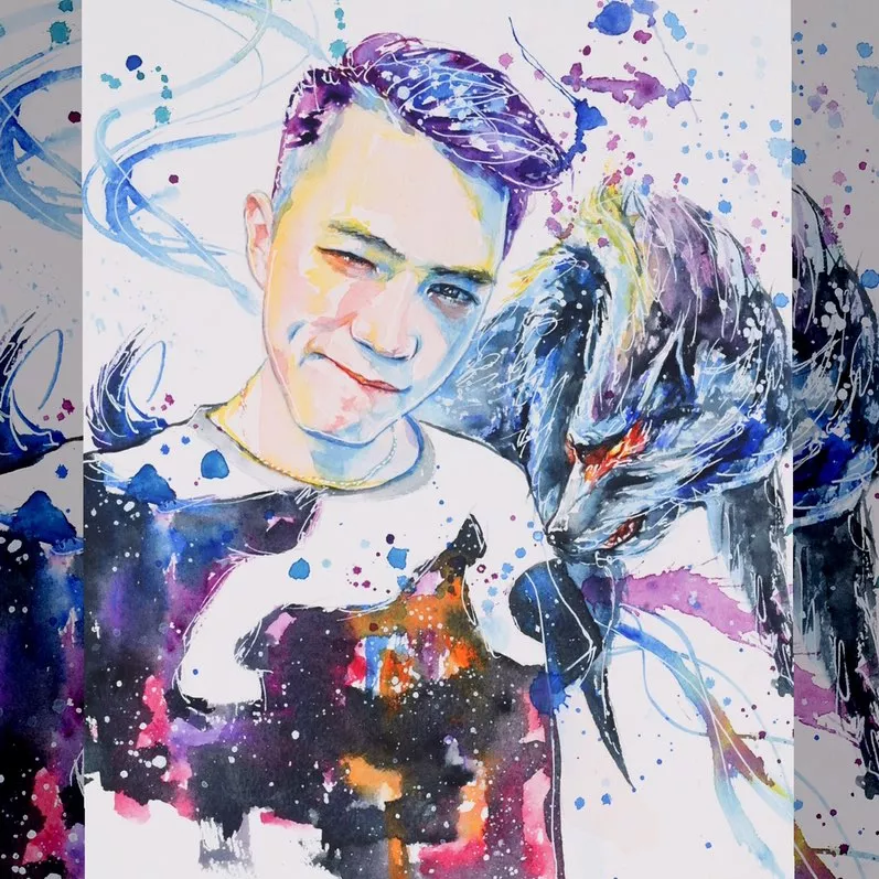 超白大叔插画作品图片