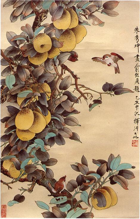 朱秀坤国画工笔花鸟画作品