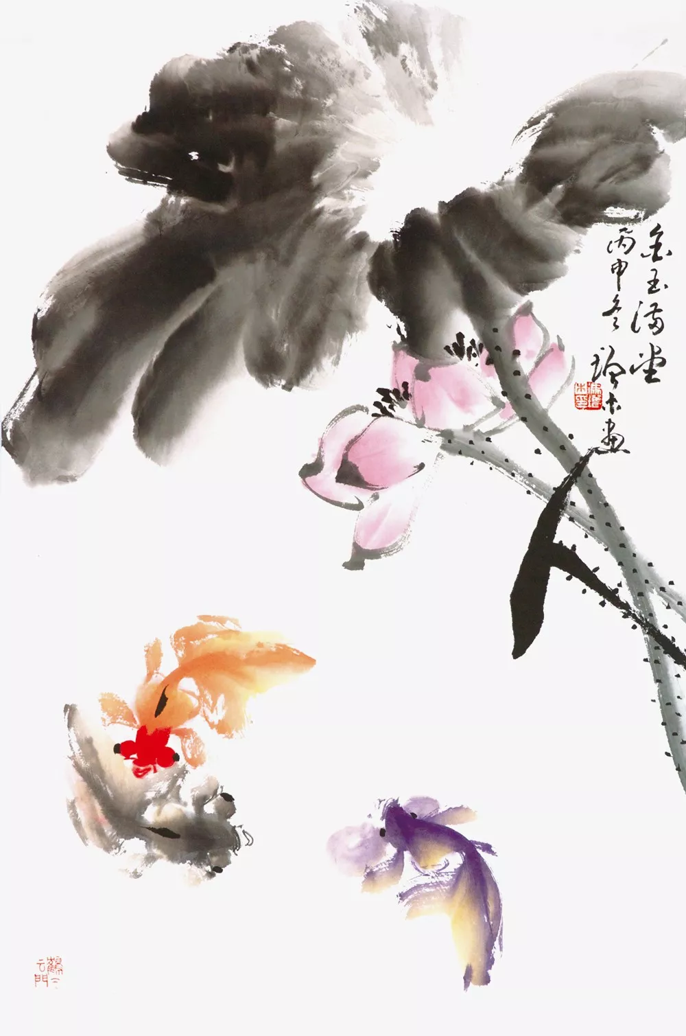 画家冯增木写意金鱼画法图38