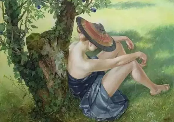 弗朗辛·凡·霍夫(Francine Van Hove)女性人体油画作品7