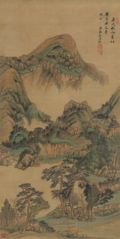 清 王时敏 云峰树色图