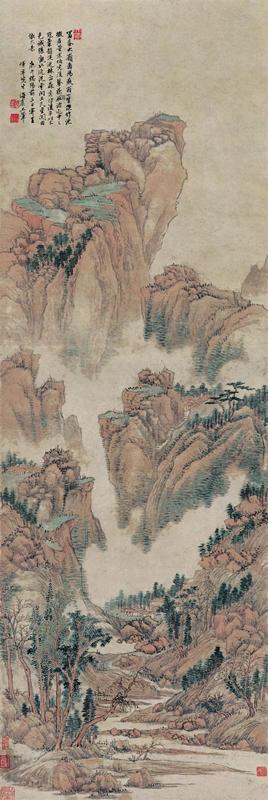 清 王翚 富春大岭图