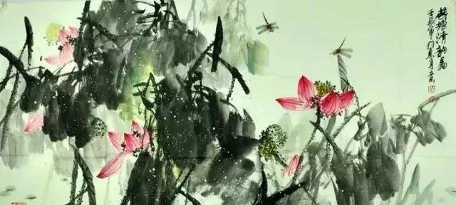 国画大师刘存惠 荷花作品欣赏