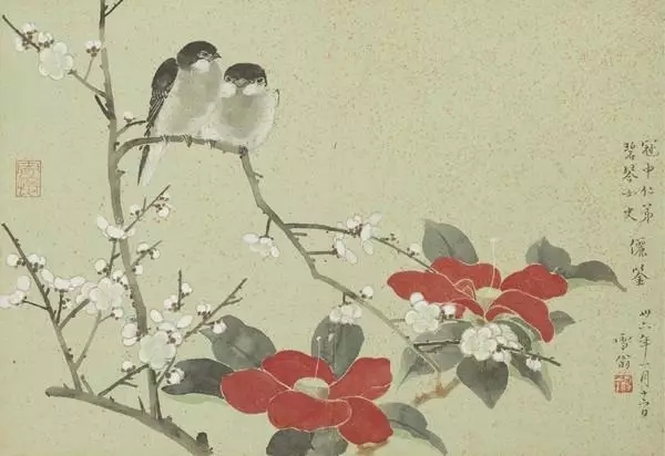 花鸟画《迎春》