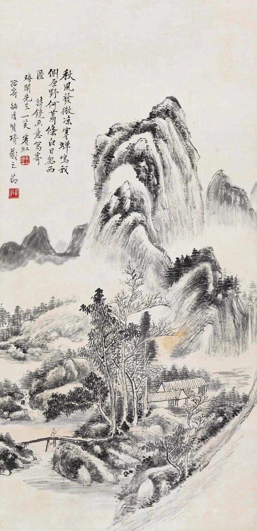 黄宾虹国画山水画作品欣赏